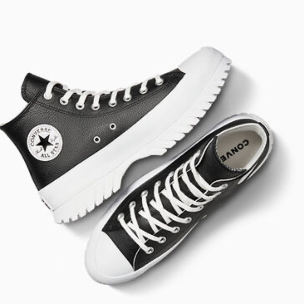 Converse Black Genuine Leather Chuck Taylor All Star Lugged 2.0 - Picture 3 of 6